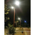 solar powered street light with pole